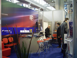 Dettaglio stand fiera Expoferroviaria Torino